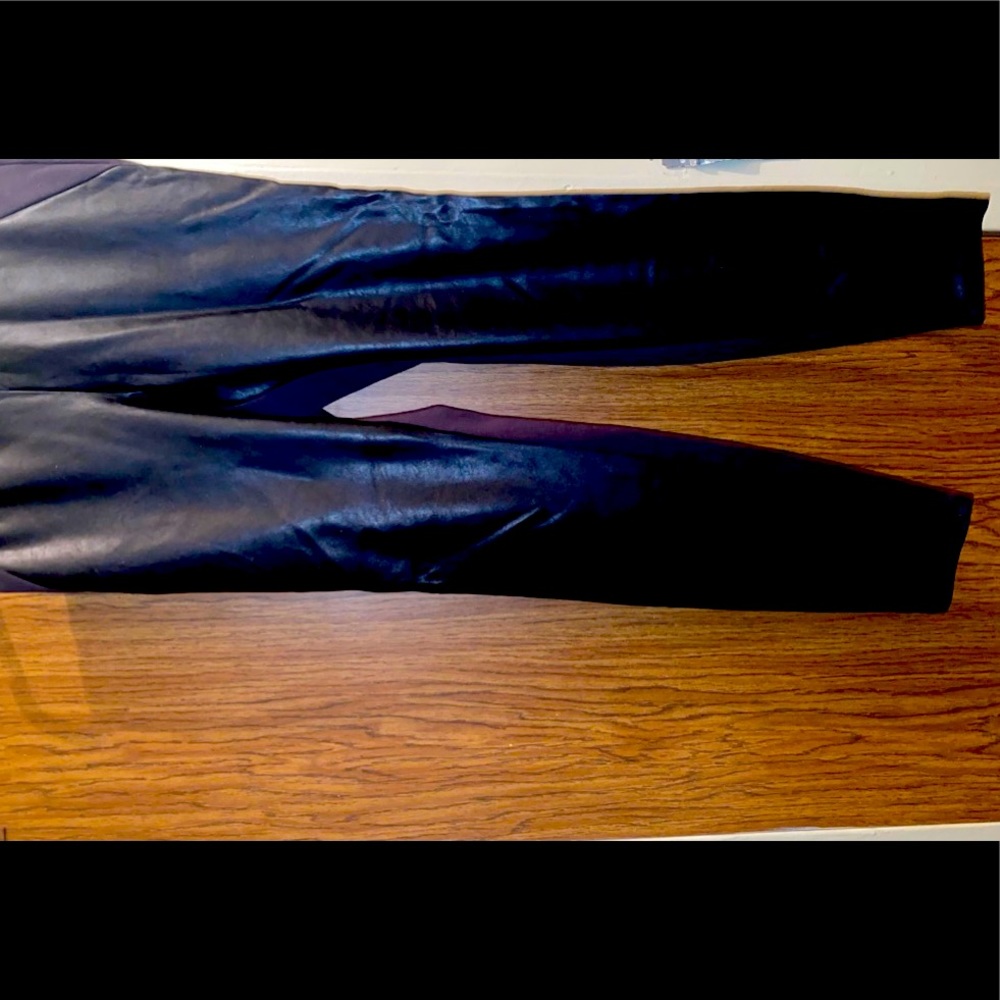 NY&Co. Faux Leather Black Pants Size S